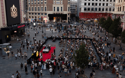 CINES CALLAO CONVIRTIÓ LA PLAZA DEL CALLAO EN UN CINE DE VERANO PARA CELEBRAR SUS 100 AÑOS CON MADRID